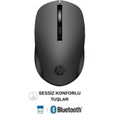 Hp S1000R Çift Modlu 2,4ghz Kablosuz & Bluetooth V5.0 Sessiz Mouse Siyah | Ramwhite Garantili - Siyah-2