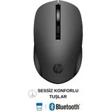 HP S1000R Siyah Çift Modlu 2.4 Ghz Kablosuz-Bluetooth V5.0 Sessiz Mouse