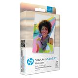 HP Sprocket 5,8 x 8,7 cm birinci sınıf çinko çıkartma fotoğraf kağıdı (20 yaprak) HP Sprocket Select fotoğraf yazıcıları ile uyumlu
