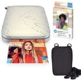 HP Sprocket Select Fotoğraf Yazıcısı Taşınabilir Flaş, 2,3 x 3,4 Inç, Android ve Ios Cihazlar Için - Beyaz
