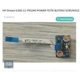 Hp Stream X360 11-P010nt Power Tetik Butonu Sorunsuz