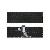 Hp Uyumlu 15S-Eq, 15S-Eq000, 15S-Eq1000 Klavye Tr Siyah - Yeşil Işıklı
