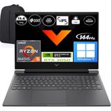 Hp Victus Amd Ryzen 5-8645HS 24 GB Ram 1 Tb RTX3050 6gb Windows 11 Pro 15.6" Fhd IPS 144Hz B9KM2EAEP5 Taşınabilir Bilgisayar + Elektropasaj Çanta