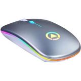 Hpy Pazar LED Aydınlatmalı Şarjlı Sessiz Kablosuz Mouse - Çok Renkli