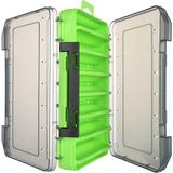 Hpytech Çift Taraflı Balıkçı Aksesuar Kutusu 🎣 Şeffaf Kapaklı Yem – Jig – İğne Organizeri-Yem Kutusu - Fıstık Yeşili - Siyah