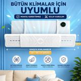 Hpytech Klima Rüzgar Yönlendirici Aparat Ayarlanabilir 56-95 cm Universal Klima Deflektörü Montaj Gerektirmez