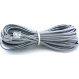 Hq Speed ADSL VDSL Modem Kablosu 10 Metre — RJ11 altın kaplama, korumalı tel. Uzak mesafeli modem konumu için telefon hattı internet bağlantısı.