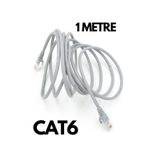 HQ SPEED Cat6 Ethernet Kablosu 1 Metre - 1000 Mbps Gigabit Hızlı İnternet Modem PC Smart TV Patch Kablo Gri
