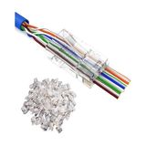 Hq Speed Ez RJ45 Cat6 Yeni Nesil Delikli Jack Konnektör 1000 Adet | UTP Network Ethernet Krimp