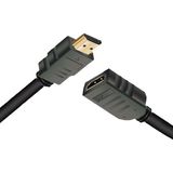 Hq Speed HDMI Uzatma Kablosu 0.5m 4K | HDMI Erkek Dişi Kısa Uzatma – TV Konsol Dar Alan