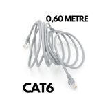 HQ SPEED HqSpeed 0.60 Metre Cat6 Ethernet Kablosu – 60 Cm 1000 Mbps Gigabit Hızlı RJ45 Patch İnternet Kısa Kablo Modem Switch