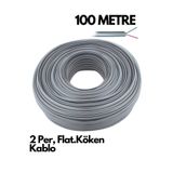 HQ SPEED HqSpeed 100 Metre 2 Per Köken Kablo Modem Arası İnternet Hattı – ADSL VDSL Yüksek Performanslı Flat Telefon Data Kablosu