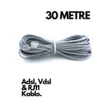 HQ SPEED HqSpeed 30 Metre RJ11 Telefon ADSL VDSL Modem Bağlantı Kablosu – Uzun Mesafe Kesintisiz İnternet Güçlü Sinyal Hat Kablosu