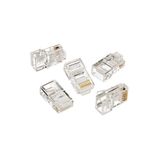 HQ SPEED HqSpeed RJ45 Cat6 Cat5e 8P8C Konnektör Jak 10 Adet – Ethernet Network Kablo Ucu Altın Kaplama İnternet Modem Router Bağlantı