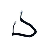 HQ SPEED HqSpeed Siyah Ahize Telefon Kablosu – Spiral Kıvrık Ev Ofis Santral Telefon Ahize Yedek Bağlantı Kablosu RJ9