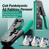 Hq Speed Krimp Pensesi RJ45 RJ11 RJ12 | Cat5 Cat5e Cat6 Cat6A Cat7 Jak Kablo Sıkma Aleti 130mm – Network