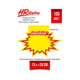 HR Display Market Raf Önü, Rafa Geçmeli Yıldız Karton Fiyat Etiketi 13,5×20 cm – Mağaza Raf Etiketi