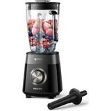 HR3030/00 5000 Serisi Blender, 1200W Problend Plus Motor, 2 Litre Cam Hazne, 3 Hız ve Darbe Özelliği, Makinede Yıkanabilir Parçalar