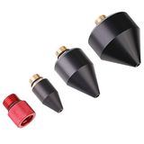 Hromee 1/8 inç kauçuk uç seti, hava üfleme tabancası için, 4 parça hava kompresörü tabancası başlığı 1/2 inç yüksek akış adaptörü ile