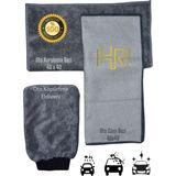 HRPAK 3'lü Mikrofiber Oto Yıkama Araba Kurulama Seti Kurulama Eldiven Cam Bezi
