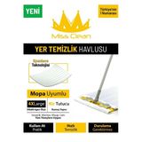 Hrpak (50 Adet)Missclean 4Xl Mandallı Mop Uyumlu Kutulu Yer Temizlik Bezi , Islak Mendili Lilyum Kokulu