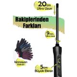 Hrs-140 Afro Dalga 9 Mm. Kıvırcık Saç Maşası, 20 Cm. Ultra Uzun Başlık Eldiven