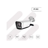 Hs IP-202 8MP 4K IP 2.8 mm Warm Led Metal Bullet Güvenlik Kamerası