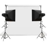 HS STÜDYO TEKNİK 270X580CM BEYAZ TAŞINABİLİR KUMAŞ FON PERDESİ SETİ