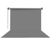HS Stüdyo Teknik 270X580CM Gri Fon Perde Seti ve Askısı