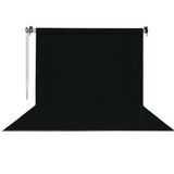 HS Stüdyo Teknik 270X580CM Siyah Fon Perde Seti ve Askısı