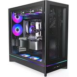 Hs01 Pro, Atx Mid-Tower Pc Kasası, Oyun Bilgisayarı, Yüksek Hava Akışı, Ters Çevrilebilir Düzen, Mesh Ön Panel, 5X Argb Pwm Fan Önceden Yük