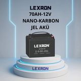 Hsa Elektronik Lexron 70AH-12V Nano-Karbon Jel Akü