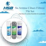 Hsb Su Arıtma Cihazı Filtresi 3'lü Set