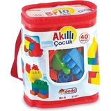 Hsc Bilişim 01021 Akıllı Çocuk Blokları 40 Parça - 01 - Mavi