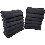Hsc Bilişim 12LI Paket Boya Tutmayan Mikrofiber El Yüz Spor Kuaför Havlusu 50X90 cm - 001-Renkli - 0,6 x 19 x 29 cm