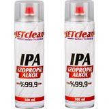 Hsc Bilişim 2 Adet 500 +500 ml Ipa Izopropil Alkol Sprey BX40 - 001-Renkli