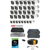 Hsc Bilişim 32’li 5mp Ip Kamera Seti | Poe | Hikvision Nvr | Iç/dış Mekan | 10TB HDD Bakır Kablo Full Sistem - Renkli