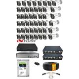 Hsc Bilişim 48'li 5mp Ip Kamera Seti | Poe | Hikvision Nvr | Iç/dış Mekan | Gece Görüş | Ses Kayıt | Izle - Renkli
