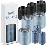 Hsc Bilişim 9 Adet Kendinden Kavramalı Saç Makaraları Seti, Uzun Orta Kısa Saçlar Için Heatless Curlers Saç Mak - 001-Renkli