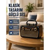 Hsc Bilişim Ahşap Dokulu Müzik Kutusu – LED Tasarımıyla Ses - 01-Siyah