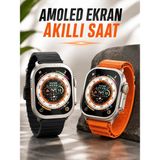 Hsc Bilişim Akıllı Saat Nfc ve Gps Uyumlu Uyku ve Sağlık Takibi Sesli Görüşme - 35 - 48 mm - Dijital
