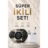 Hsc Bilişim Akıllı Saat ve Kulaklık Seti Dokunmatik Ekran 5.0 Bluetooth Bağlantılı Sesli Görüşme - 35 - 48 mm - Dijital