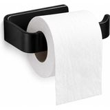 Hsc Bilişim Alper Banyo Siyah Lamalı Tuvalet Kağıtlığı, Hem Yapışkanlı Hem Vidalı Montajlı Wc Kağıt Askılığı, A - 001-Renkli
