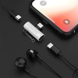 Hsc Bilişim Anahtarlık Dual USB Type C Şarj Dönüştürücü Başlık ADAPTÖR-(1903) - Gümüş