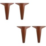 Hsc Bilişim BADEM10 Mobilya Kanepe Sehpa Puf Koltuk Ayağı Ahşap Desenli Baza Ayak 20 cm (4 Adet) - 001-Renkli