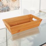 Hsc Bilişim Bambu Ekmek Sepeti 23X13X7CM, Evonox Bambu Ekmeklik, Bambu Ekmek Sunumluk - 001-Renkli