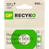 Hsc Bilişim Batteries Recyko 950 Aaa Ince Kalem Ni-Mh Şarjlı Pil, 1.2 Volt, 4'lü Kart - Çok Renkli - 1 Adet