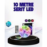 Hsc Bilişim Bluetooth Kontrollü Smart Şerit LED 10M Sese Duyarlı Rgb Aydınlatma - 1 m - Renkli
