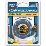 Hsc Bilişim Boss Tape Çift Tarafli Köpük Aksesuar Montaj Bandi 15 Kg, 19 mm x 2 Metre Boyut - 001-Renkli