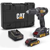 Hsc Bilişim Cat DX145.1 18VOLT/2.0AH Li-Ion Çift Akülü Profesyonel Şarjlı Matkap